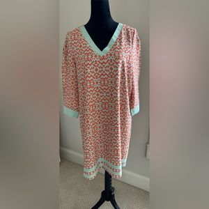 The Limited Light Mint and Coral Dress Size L
